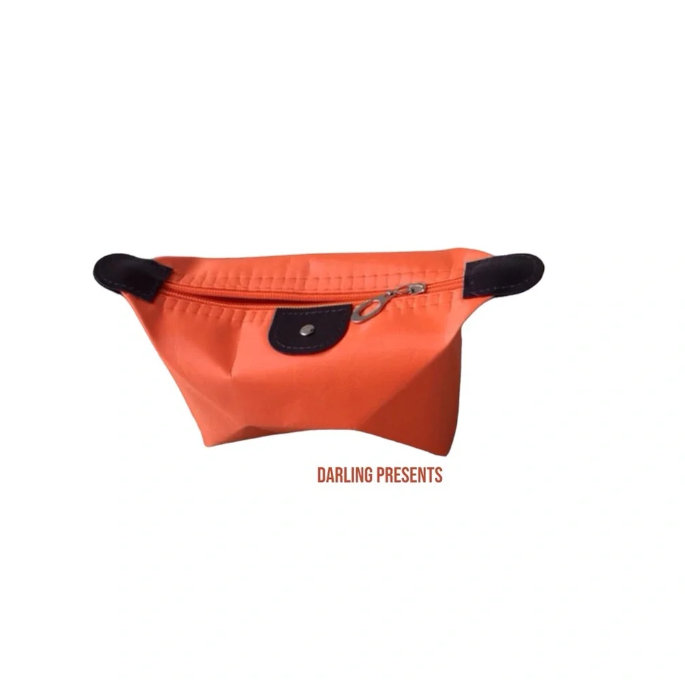Cosmetic Tech Bag Women Color Orange Size 6.5 X 8